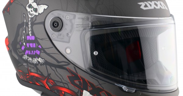 Мотошлем Axxis Draken S Horrorland A2 Grey Matt купить от 4 840